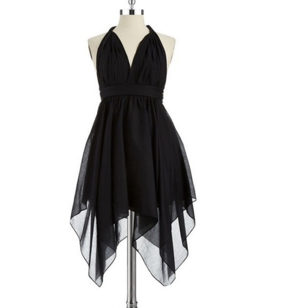 Twisted handkerchief tank dress